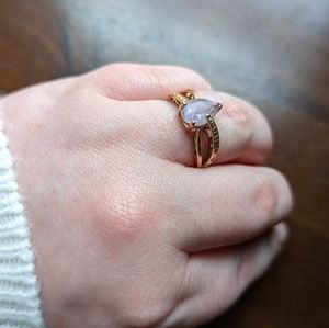 Kay Jewelers Amethyst and Rose Gold Ring